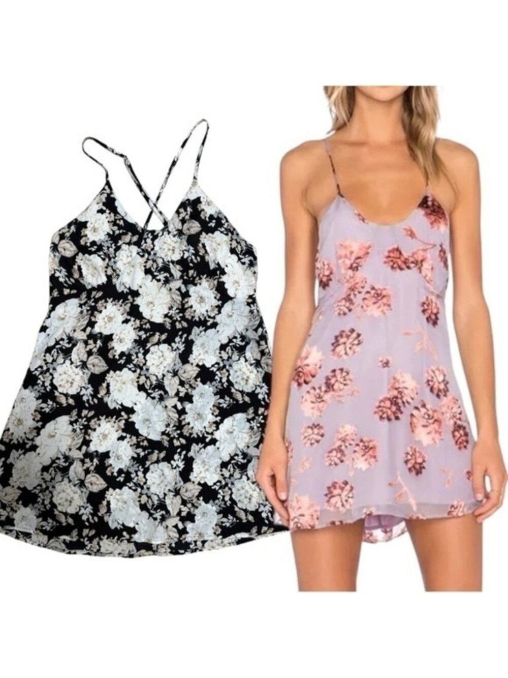 For Love & Lemons Marina Floral Mini Dress XS